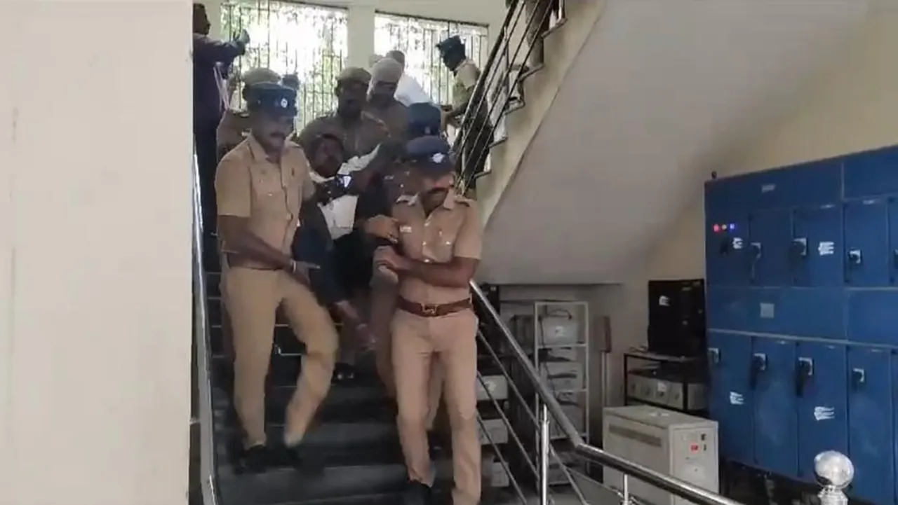 Two AIADMK MLAs were arrested in Coimbatore