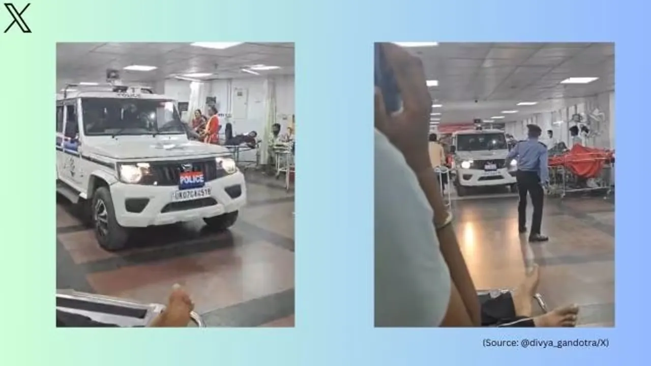 Police SUV enters AIIMS Rishikesh ward to arrest sexual assault accused