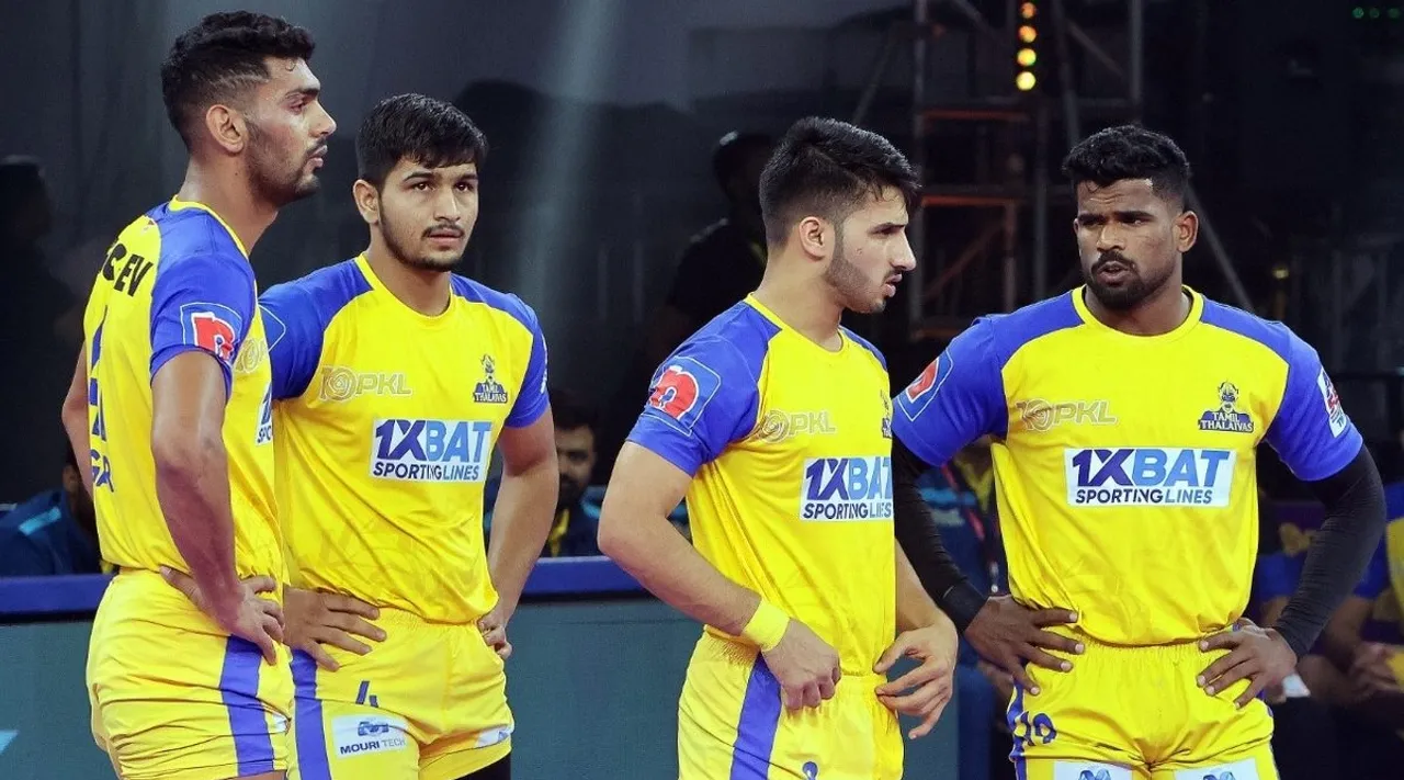Jaipur Pink Panthers vs Dabang Delhi KC and Tamil Thalaivas vs Gujarat Giants PKL Season 10 Tamil News 