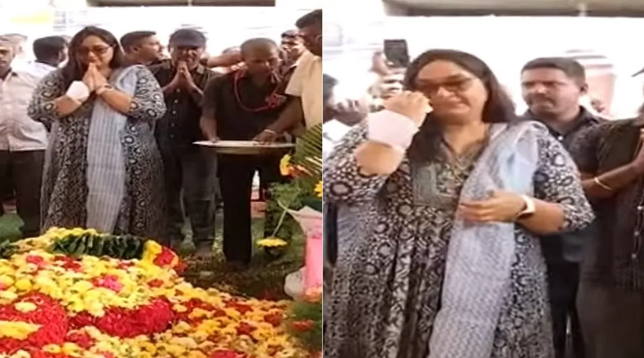 radha at vijayakanth memorial