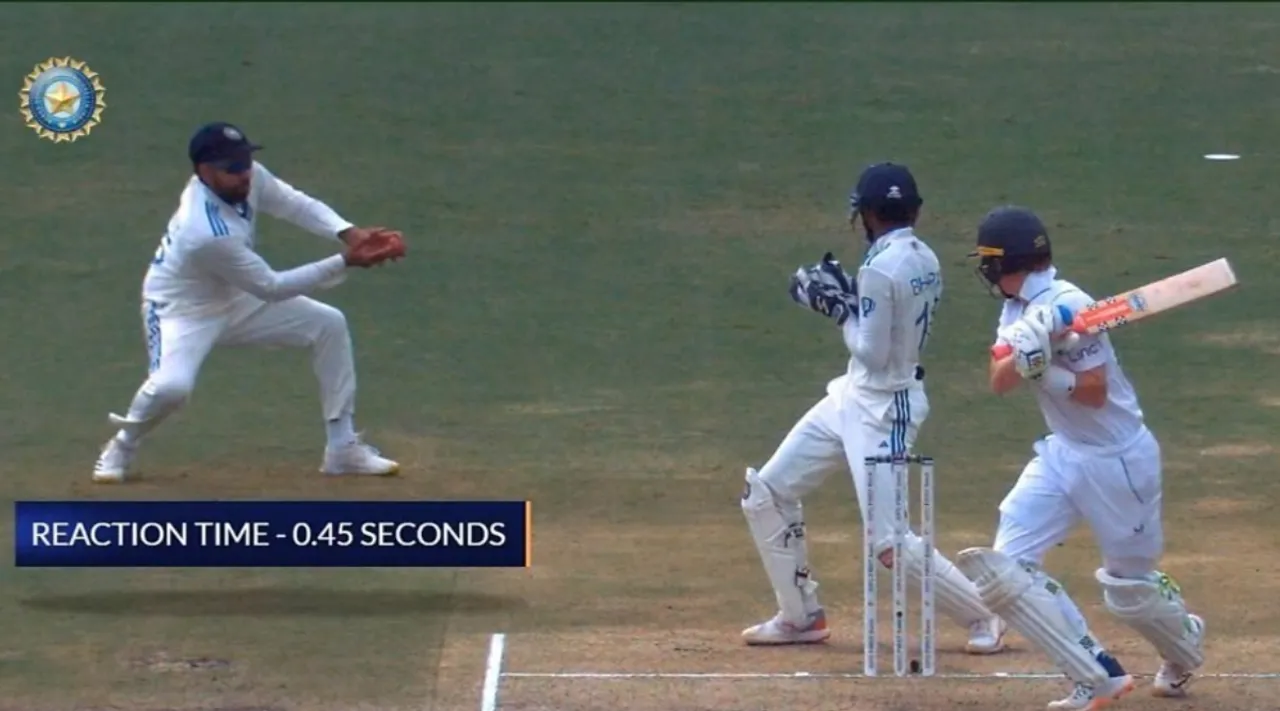 Watch video Rohit Sharma quick reflex catch to dismiss Ollie Pope Tamil News 