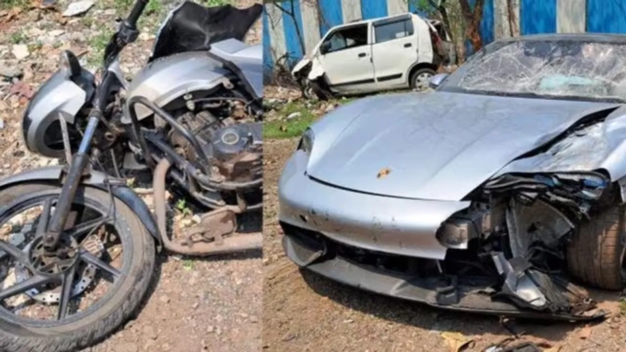 Pune porsche car accident