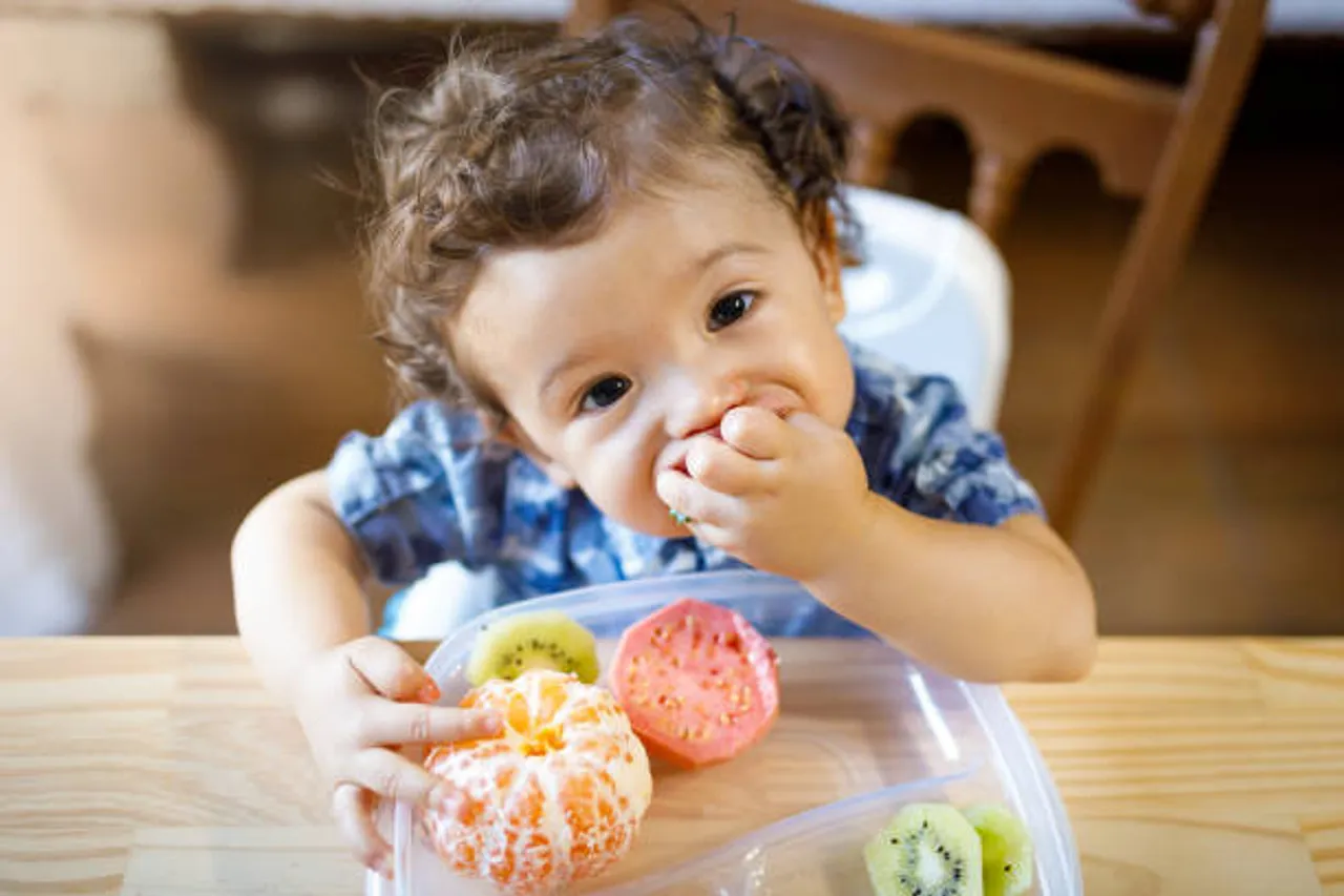 baby eating