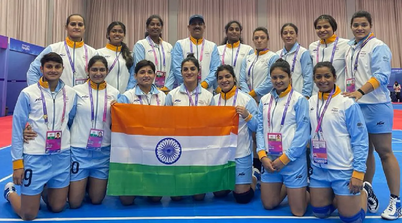 India reach historic 100 medals tally after women kabaddi win gold Tamil News 