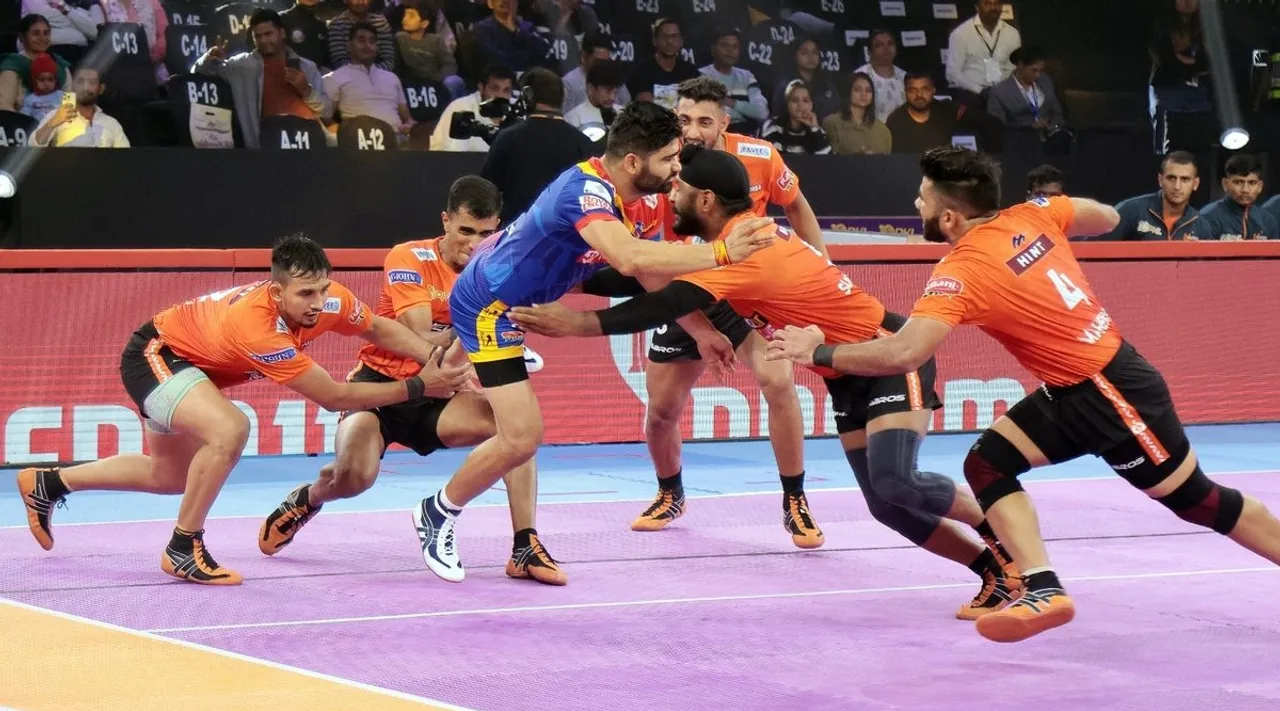 UP Yoddhas vs U Mumba and Dabang Delhi KC vs Telugu Titans  PKL Season 10 match updates in tamil 