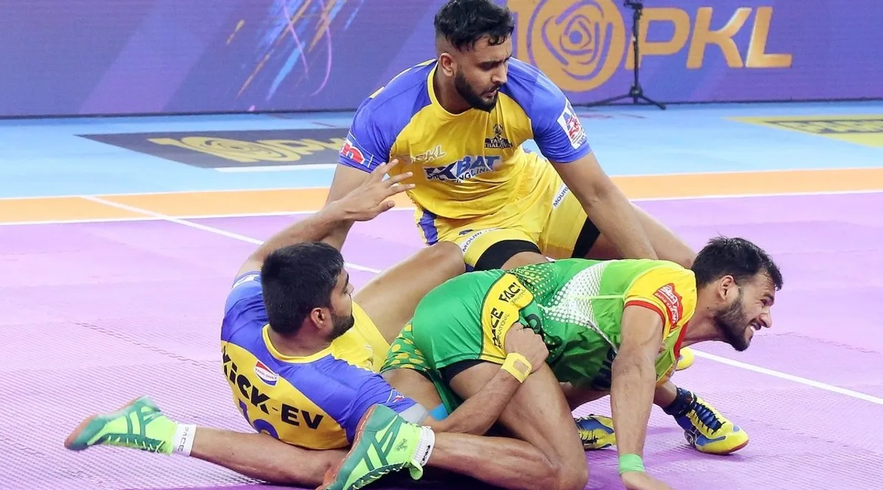 Tamil Thalaivas vs Jaipur Pink Panthers Gujarat Giants vs UP Yoddhas  PKL Season 10 match updates in tamil 