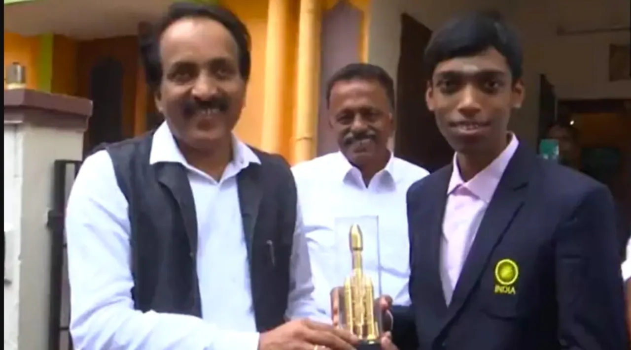 ISRO chairman Somanath met chess grandmaster Praggnanandhaa CHENNAI Tamil News 