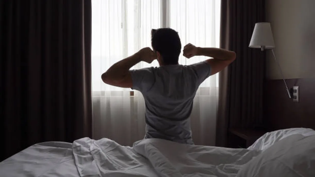 waking up