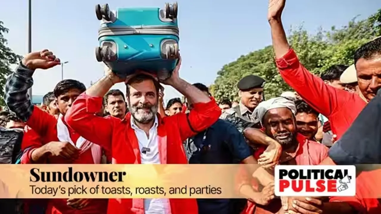 Rahul Gandhi in porter avatar