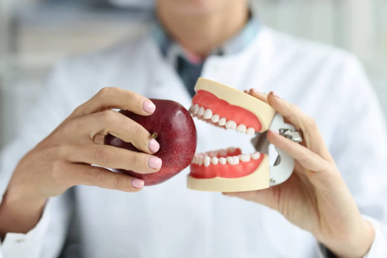 chewing food