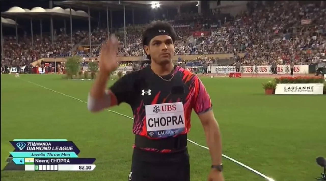 Neeraj Chopra Lausanne Diamond League Highlights in tamil 