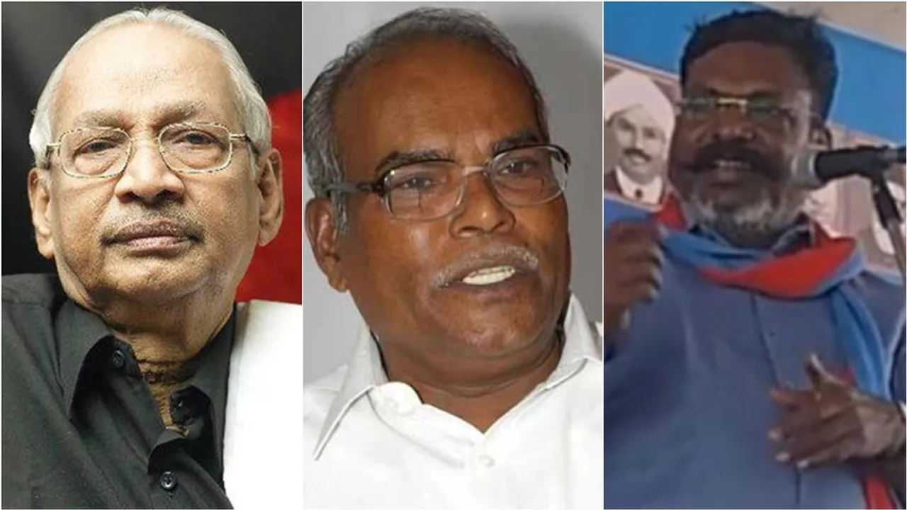 k veeramani k balakrishnan thirumavalavan