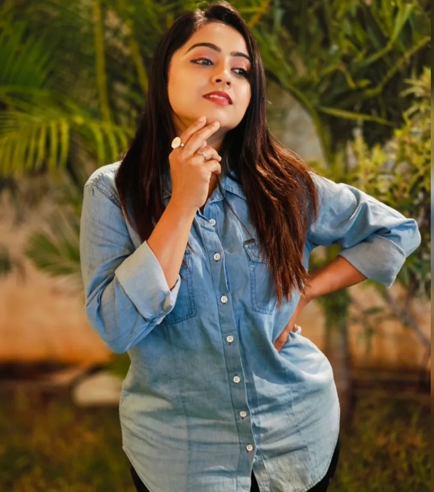 Here are the cute photos of SunTV actress Deepika Akash who flew to Mumbai