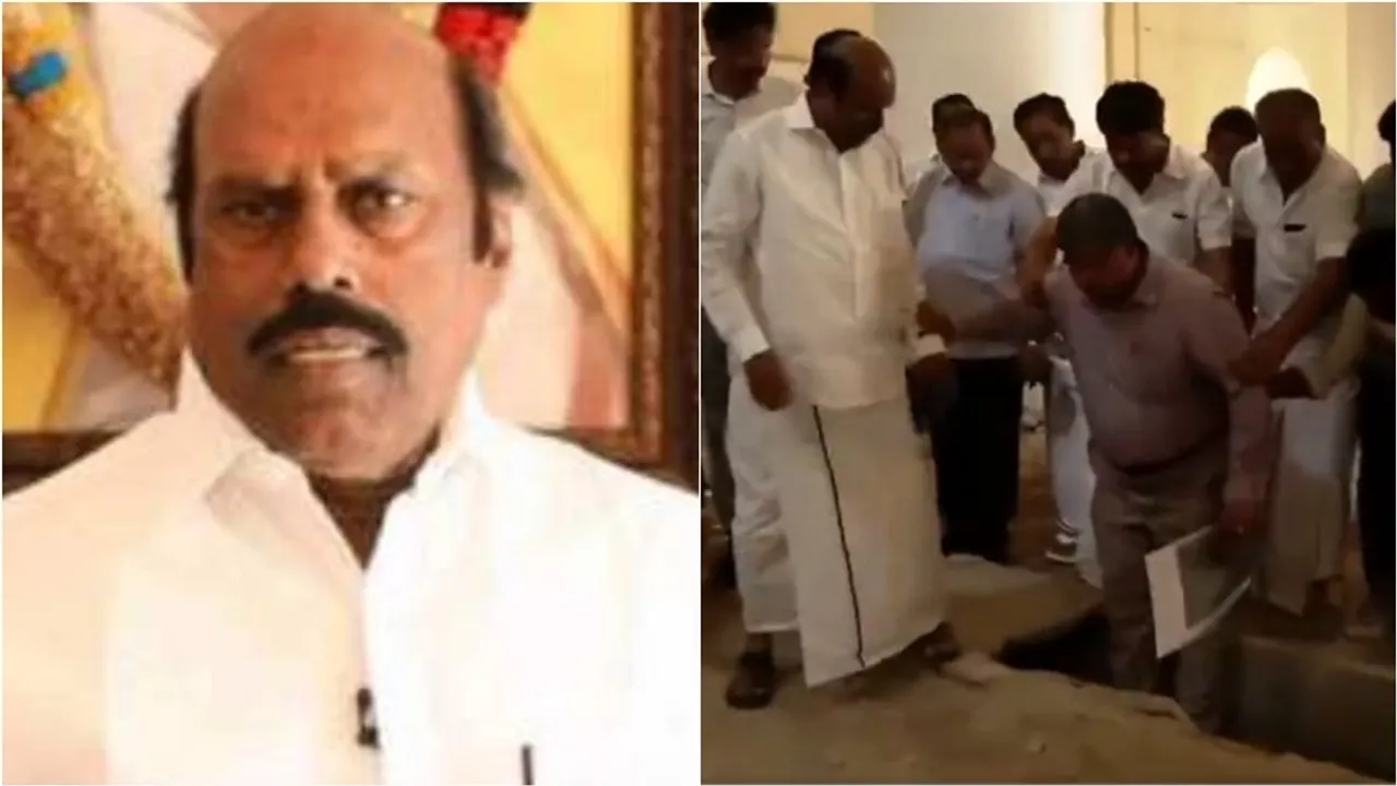 Minister EV Velu escaped