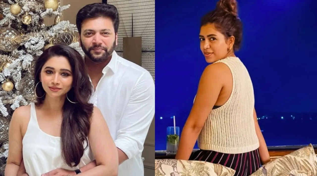 Jayam Ravi explains divorce issue with wife Aarti and Singer Kenishaa Francis Tamil News 