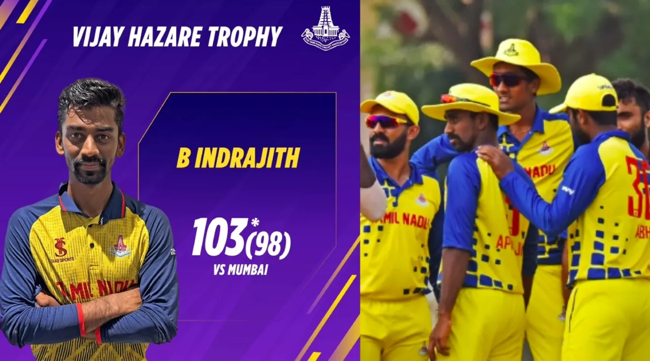 Vijay Hazare Trophy 2023 4th quarter final  Tamil Nadu beat Mumbai reach semi final Tamil News