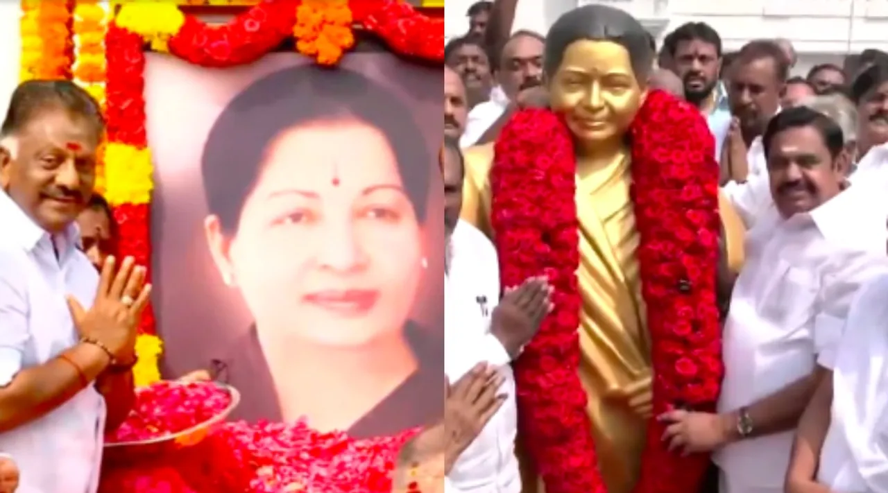 Jayalalitha Birthday AIADMK  Edappadi K Palaniswami and O Panneerselvam pays respect Tamil News 