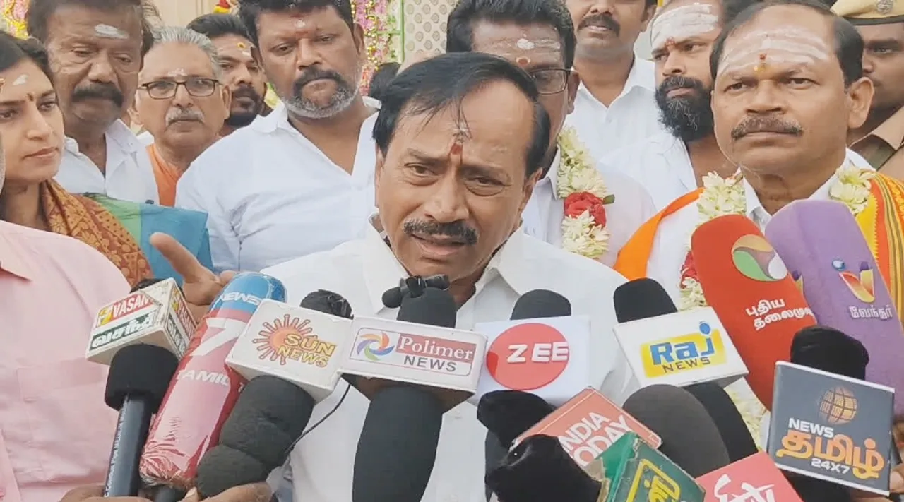 H Raja press