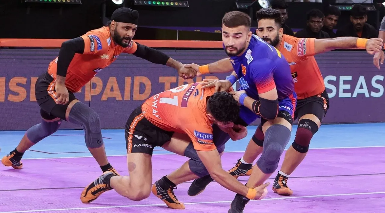 Dabang Delhi vs U Mumba and Telugu Titans vs UP Yoddhas PKL Season 10 match updates in Tamil