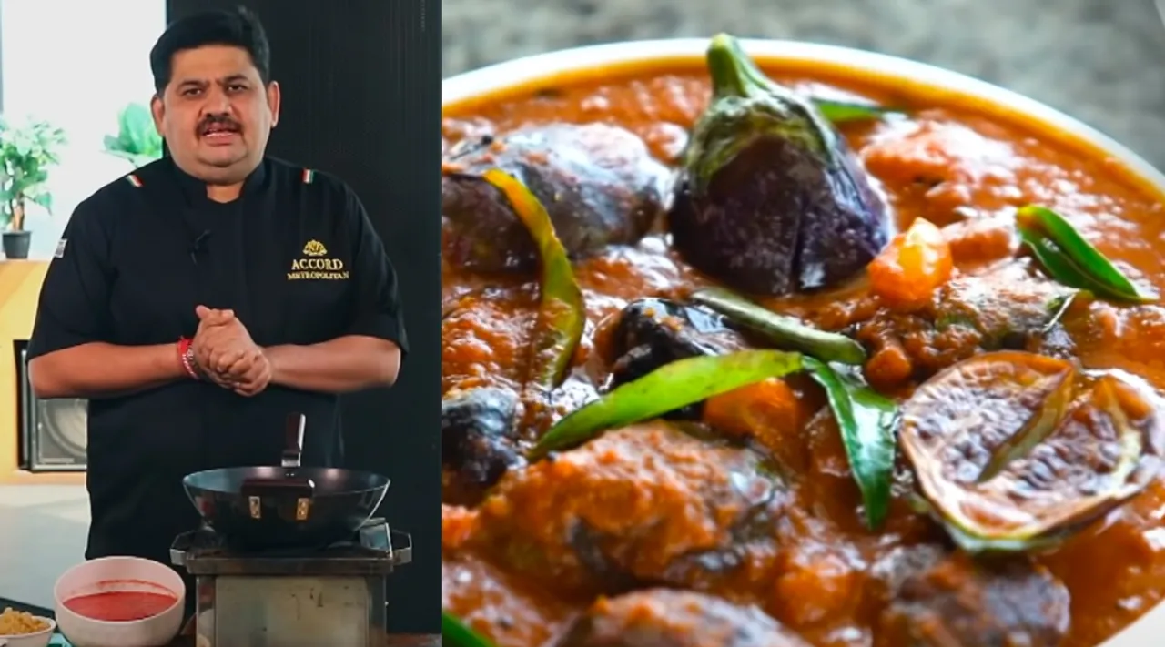 Ennai Kathirikai Brinjal gravy recipe by Venkatesh Bhat in tamil 