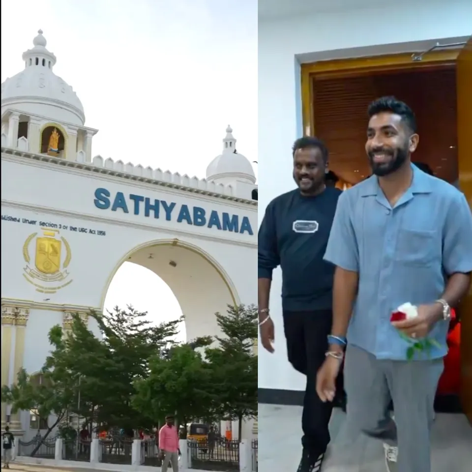 Jasprit Bumrah Chennai Sathyabama College