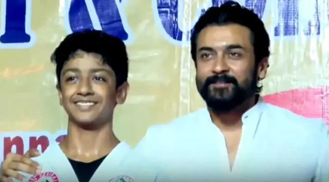 Suriya and his son