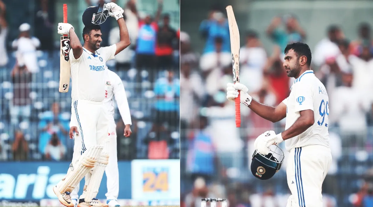  Fans react R Ashwin Test century vs Bangladesh compare with MS Dhoni Tamil News 