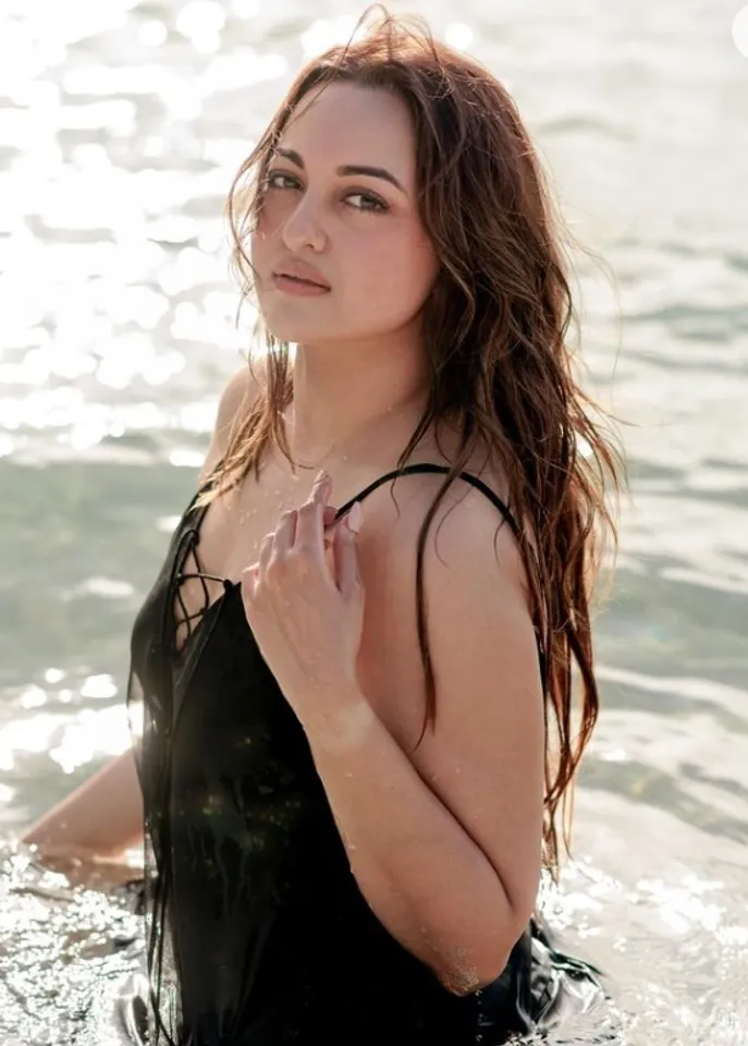 Sonakshi Sinha Newlyweds Celebration at the Swimming Pool