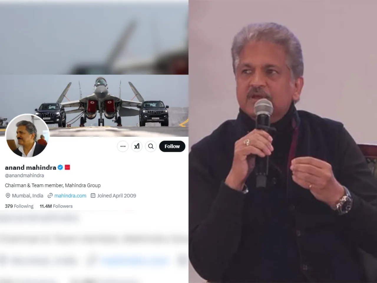 Anand Mahindra explains why he on X
