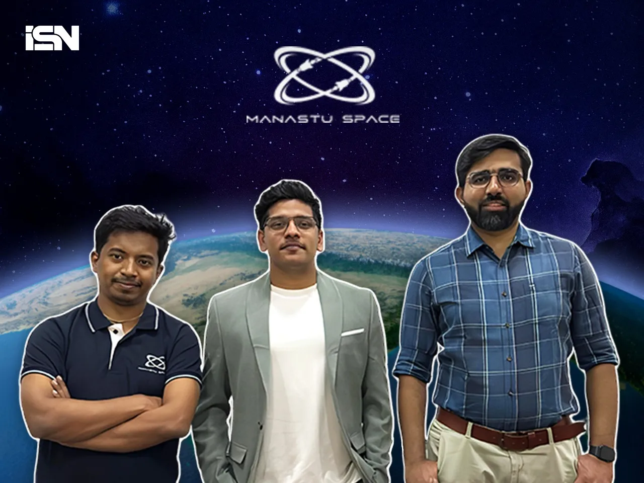(Left) Ashtesh Kumar and Tushar Jadhav (Right), Manastu Space Co-founders