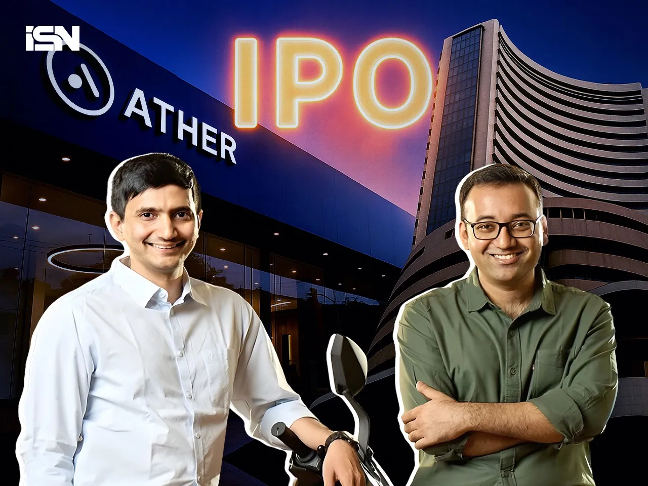 Ather Energy co-founders Swapnil Jain and Tarun Mehta