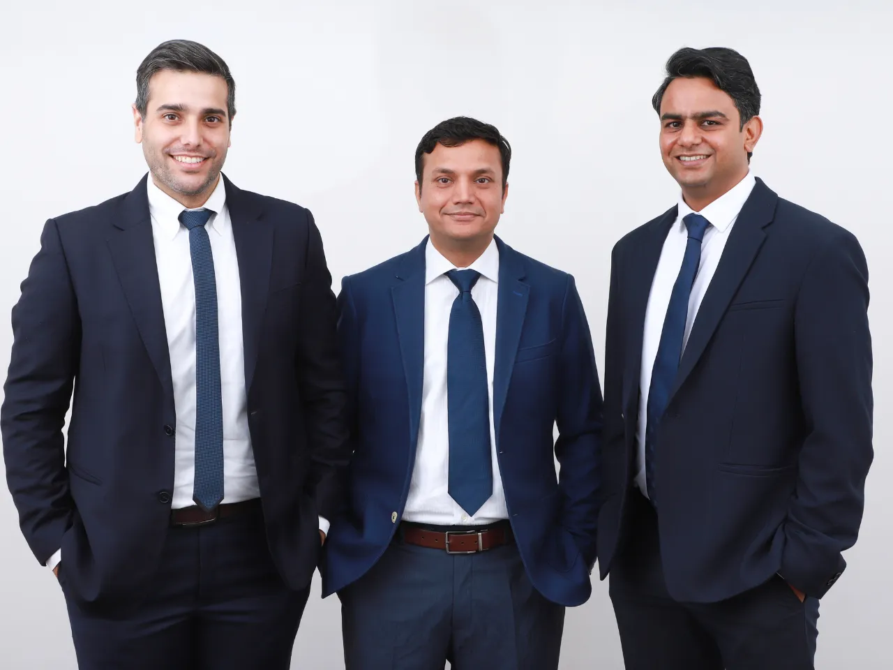 L-R, Aman Priya Khanna, Ankur Gigras, Vikas Chauhan