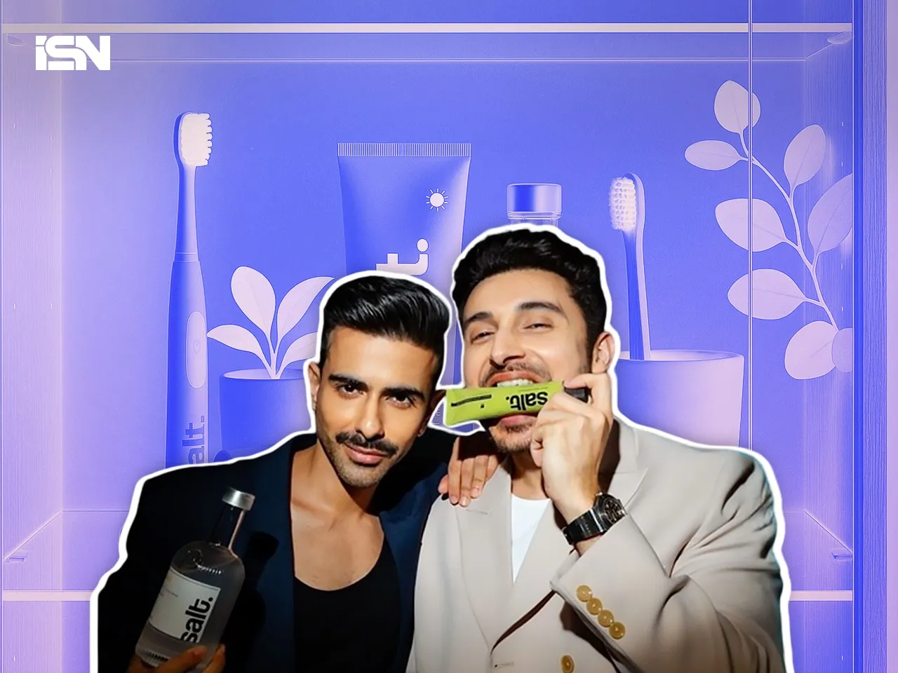 [L-R] Karan Raj Kohli and Viraj Kapur, Co-founders of Salt Oral Care