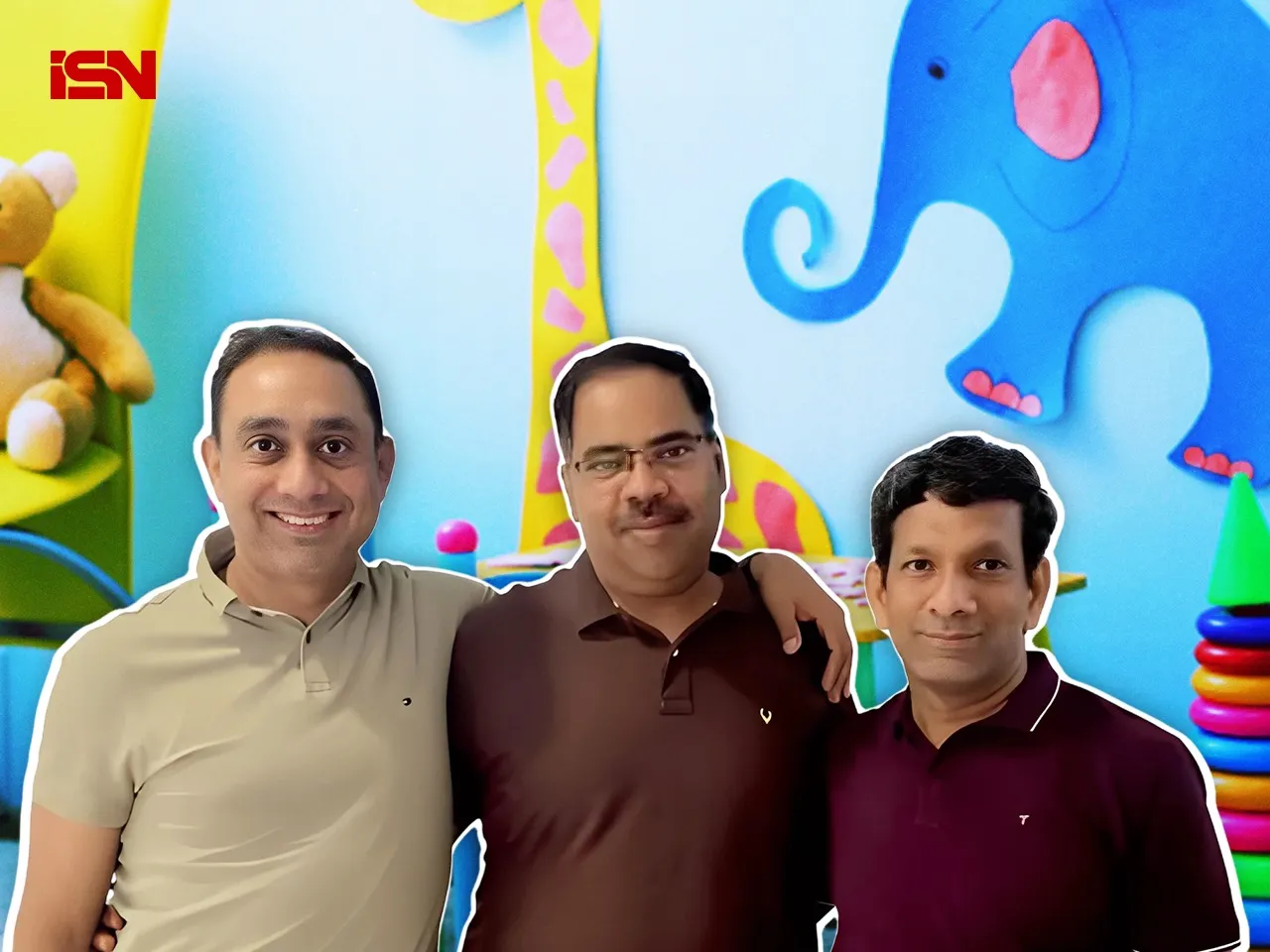 (L-R) Purvesh Sharma, Raj Singhal, Ashish Aggarwal, Co-founders, Footprints Preschool & Daycare