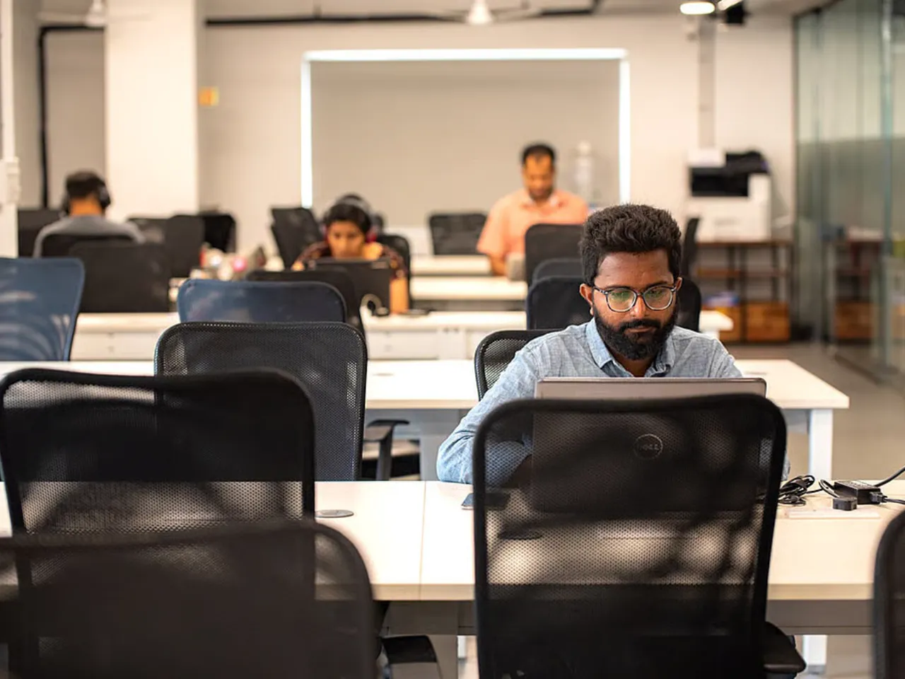 employee in office