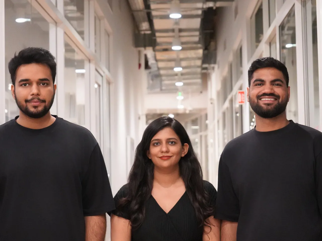 From L-R Manish Choudhary, Koshima Satija and Nikhil Mishra