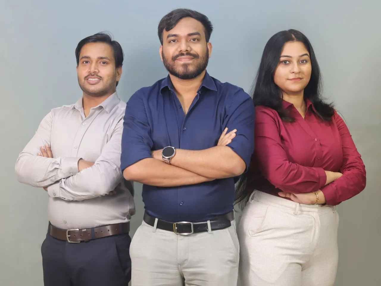 Picture Caption (L-R) Saurabh Gupta (CTO), Suraj Biswas (Founder & CEO), Aruna Dey (Co-founder & CLO)