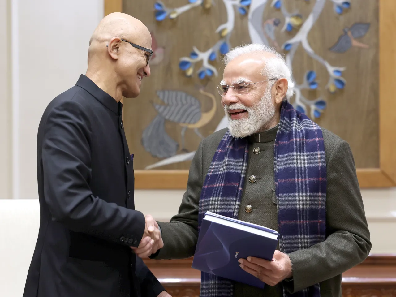 Microsoft CEO Satya Nadella meets PM Modi