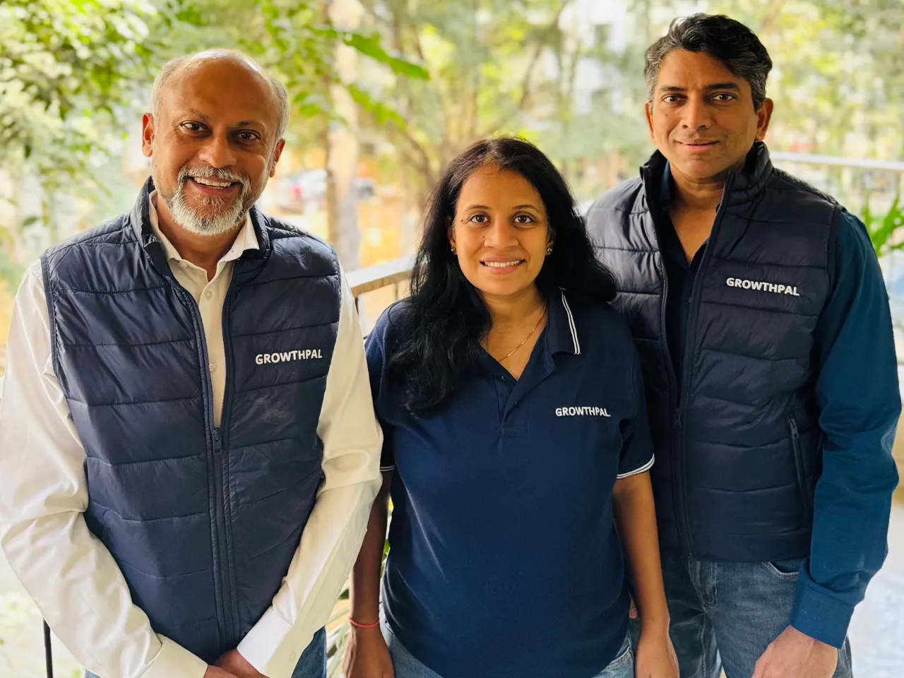 Growthpal co-founders Maneesh Bhandari Shalu Mitruka and Amaresh Shirsat