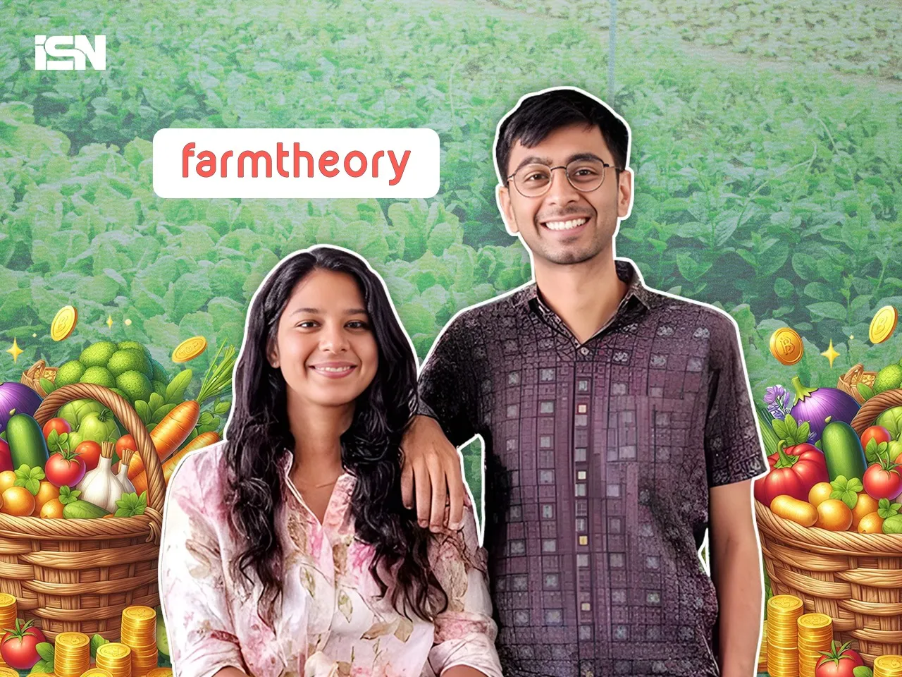 Farmtheory co-founders Sakshi Agarwal and Arpit Agarwal 