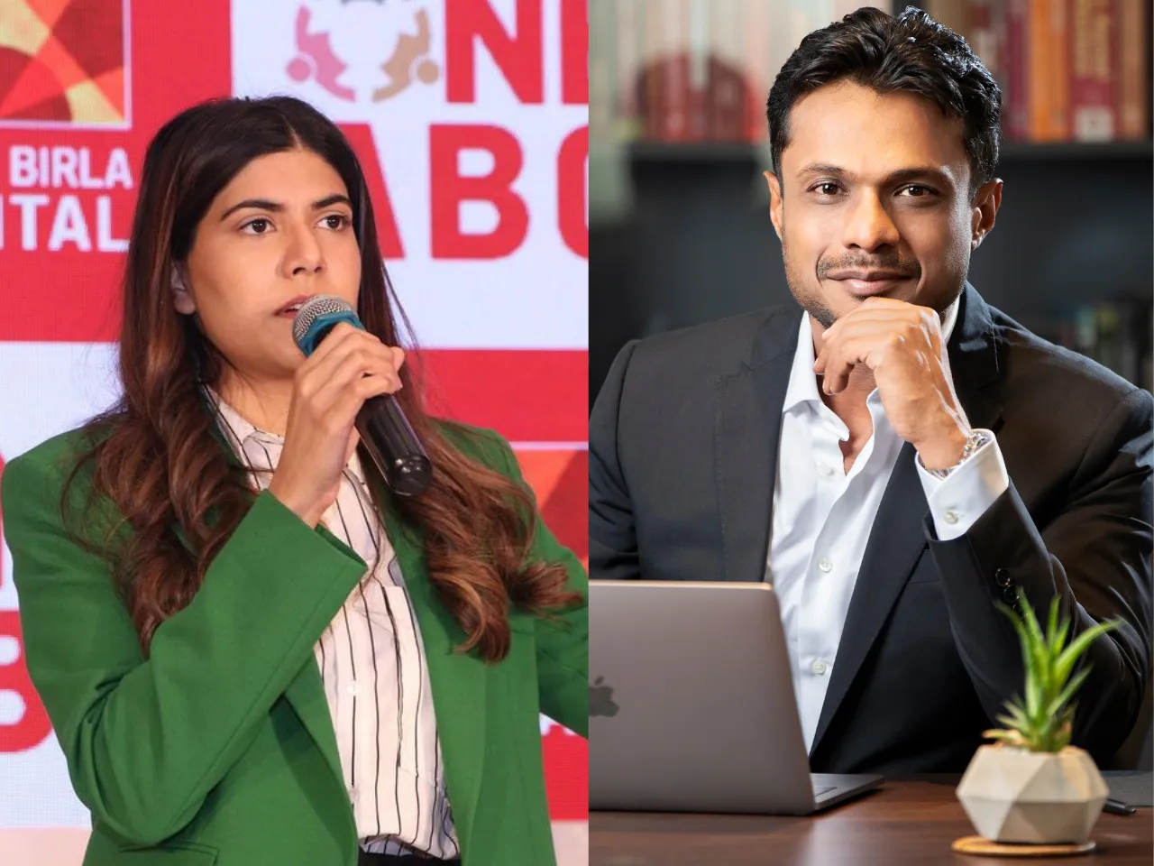 Ananya Birla and Sachin Bansal