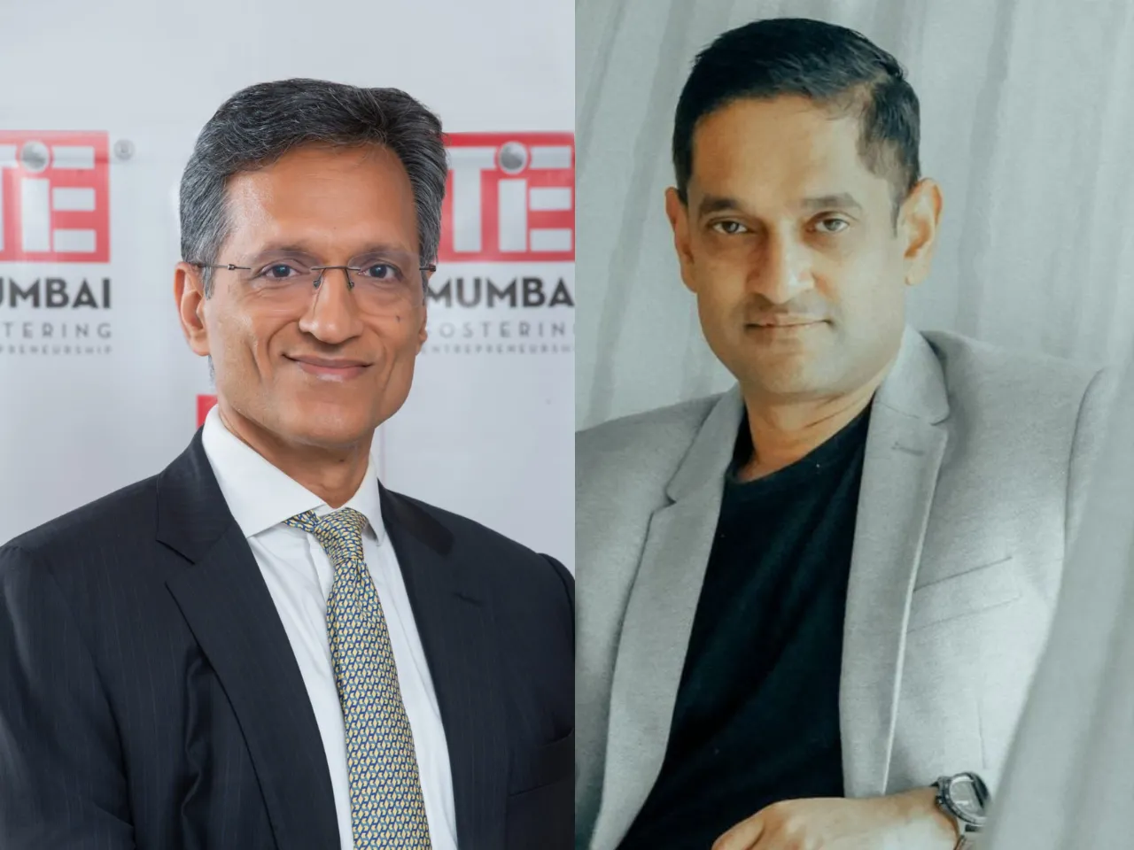 Shaleen Sinha (MD of BCG) and Ranu Vohra (President of TiE Mumbai)