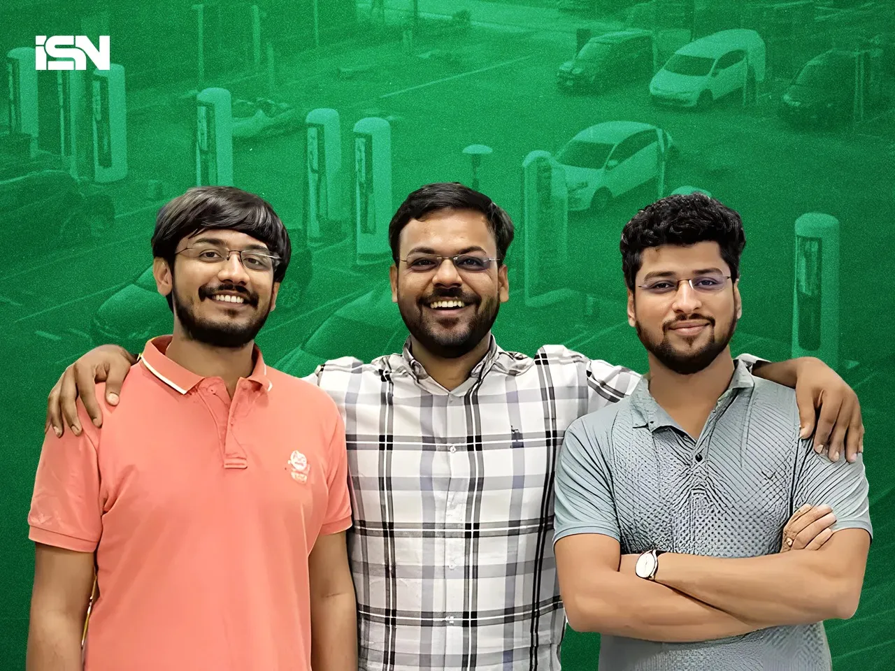 (L-R) CTO Abhinav Roy, CEO Akash Gupta, and CPO Ankit Joshi, Clean Electric