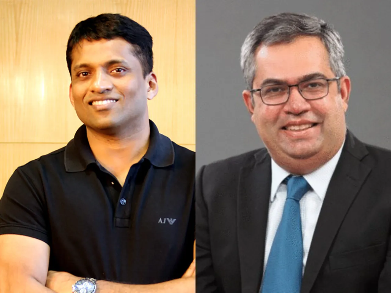 Byju's CEO Byju Raveendran and Richard Lobo