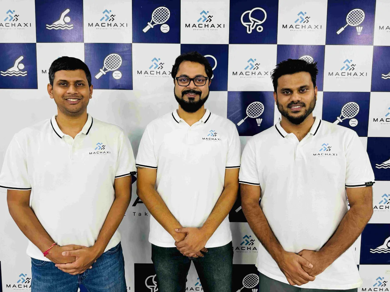 L-R Pratish Raj Co-founder & CEO, Ashish Anand Co-founder & COO, Tushar Raj Co-founder & CTO, Machaxi