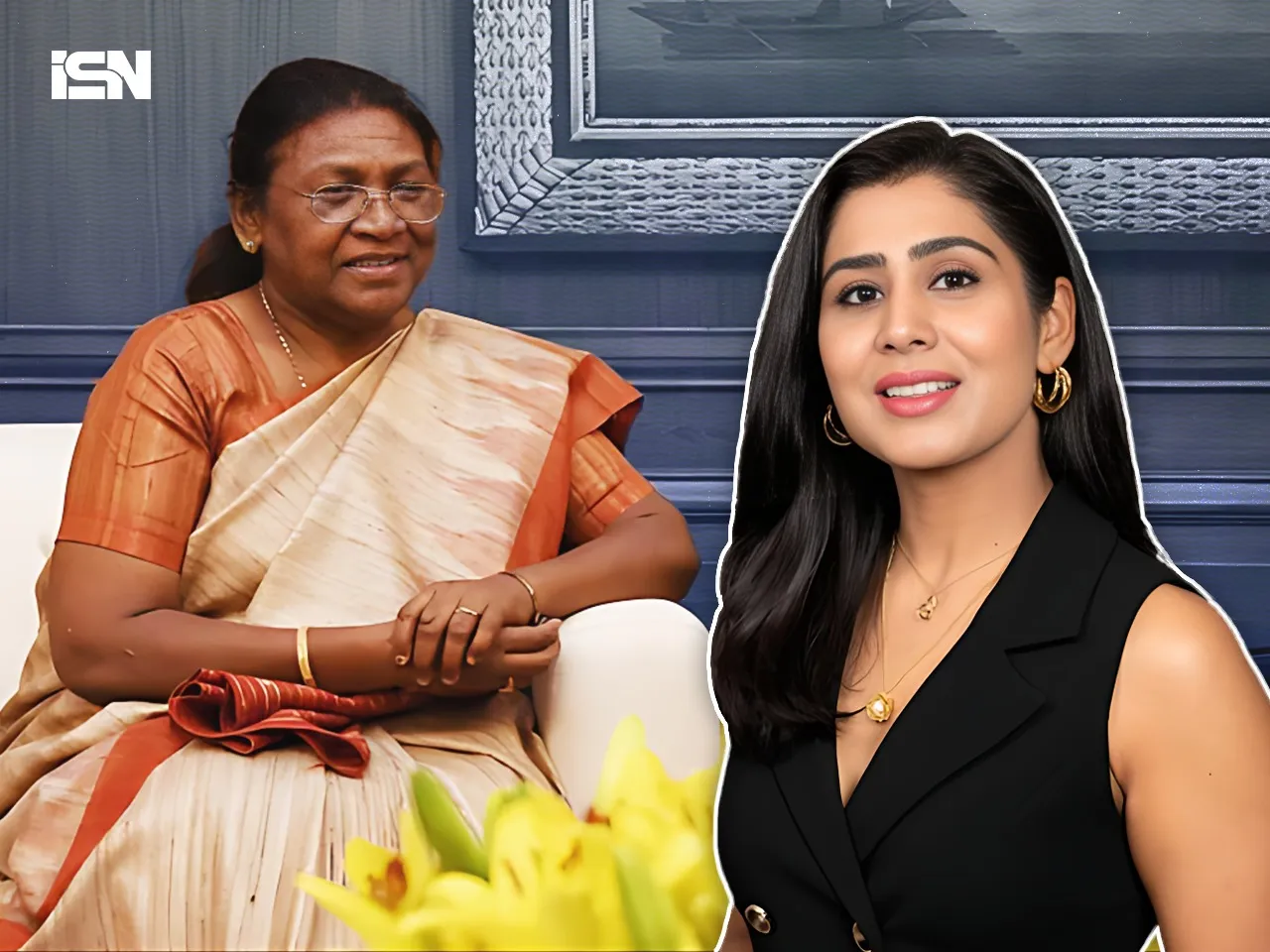 ghazal alagh meets indian president
