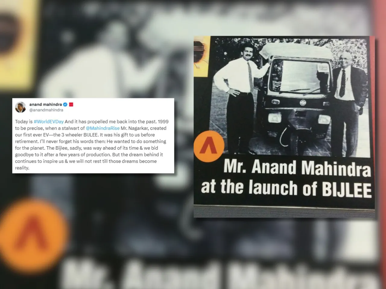 anand mahindra shares bijlee story