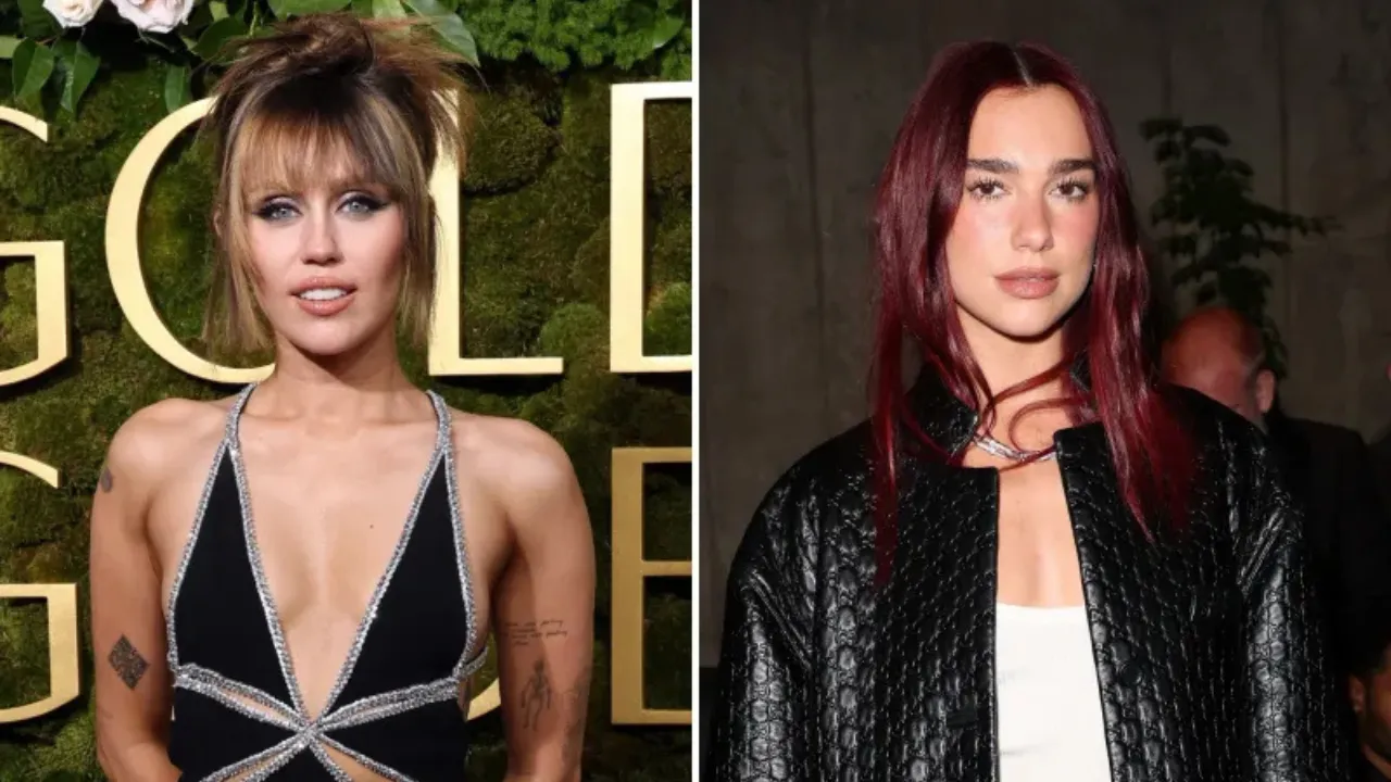 Miley Cyrus and Dua Lipa