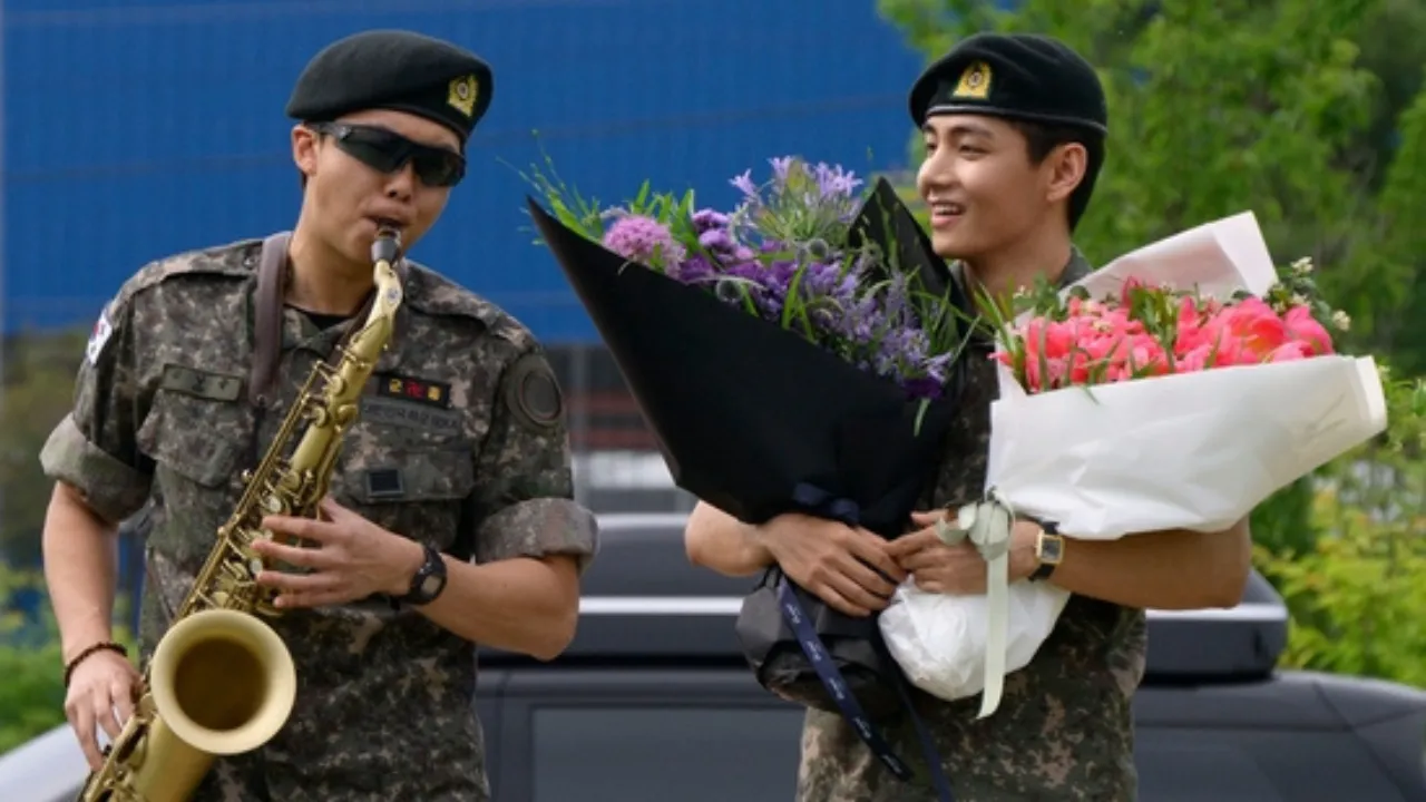BTS' RM and V 