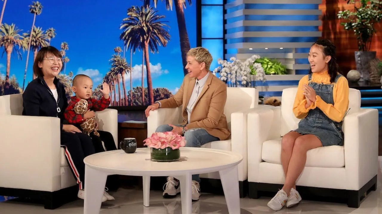3-year old rocks Ellen's show